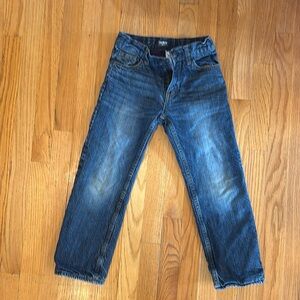 Osh Kosh Fleece Lined Jeans kids size 7, adjustable waistband and snap closure